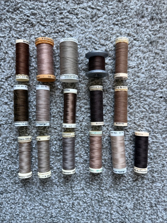 Other - Brown & Taupe Thread Spool Assortment
